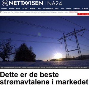 Nettavisen billig strøm